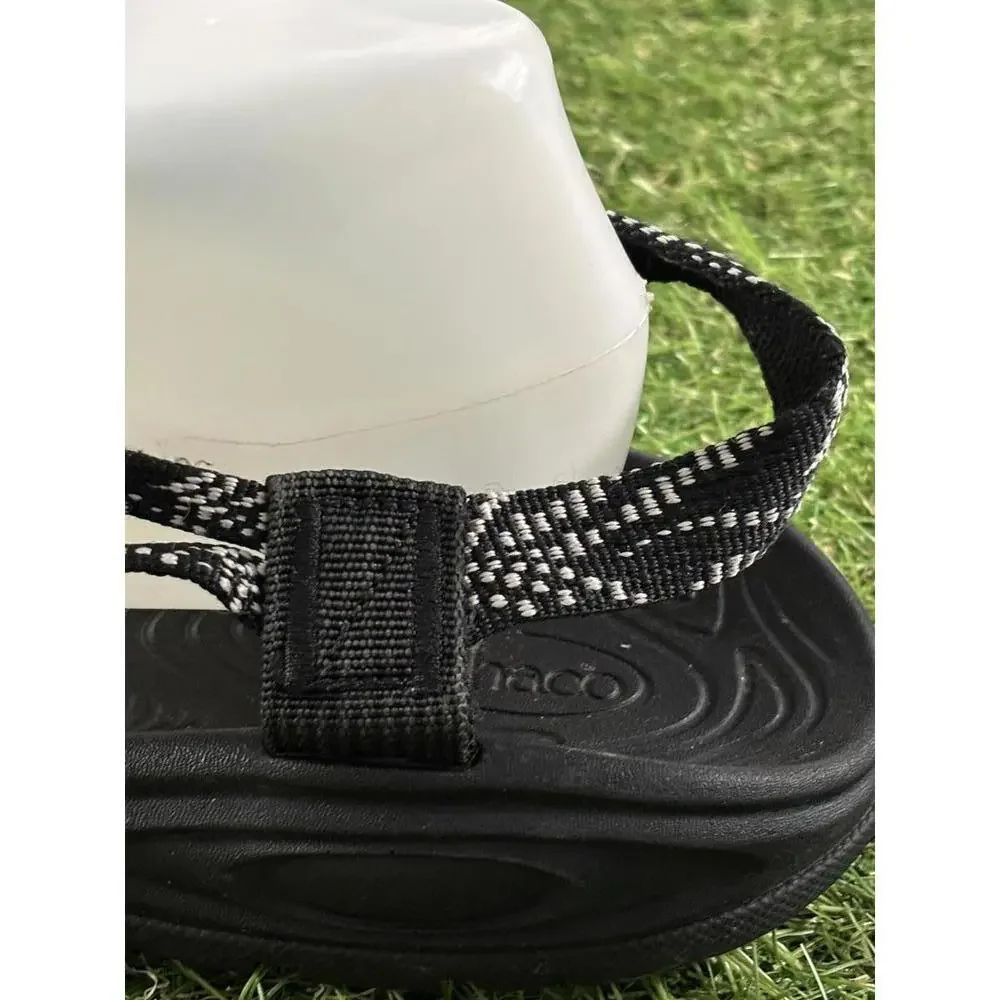 Chacos Womens 11 Black Strappy Outdoor‎ Sandals with Textured Footbed